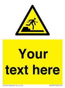 Custom warning Submerged step or steps